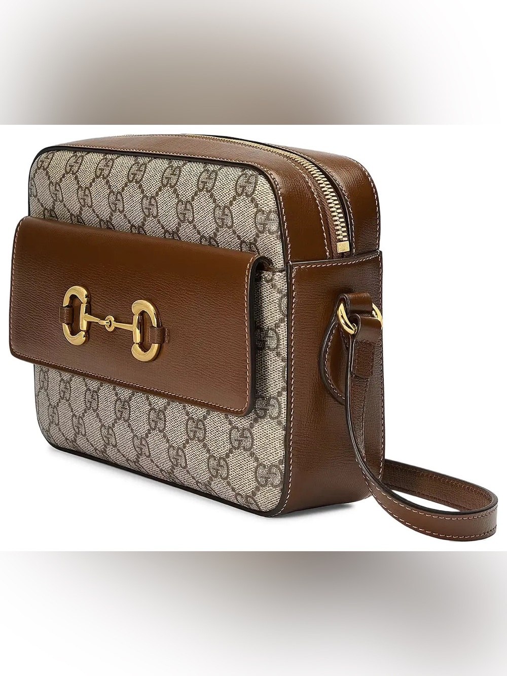 Gucci GG Supreme Horsebit 1955 in brown - Picture 3 of 14